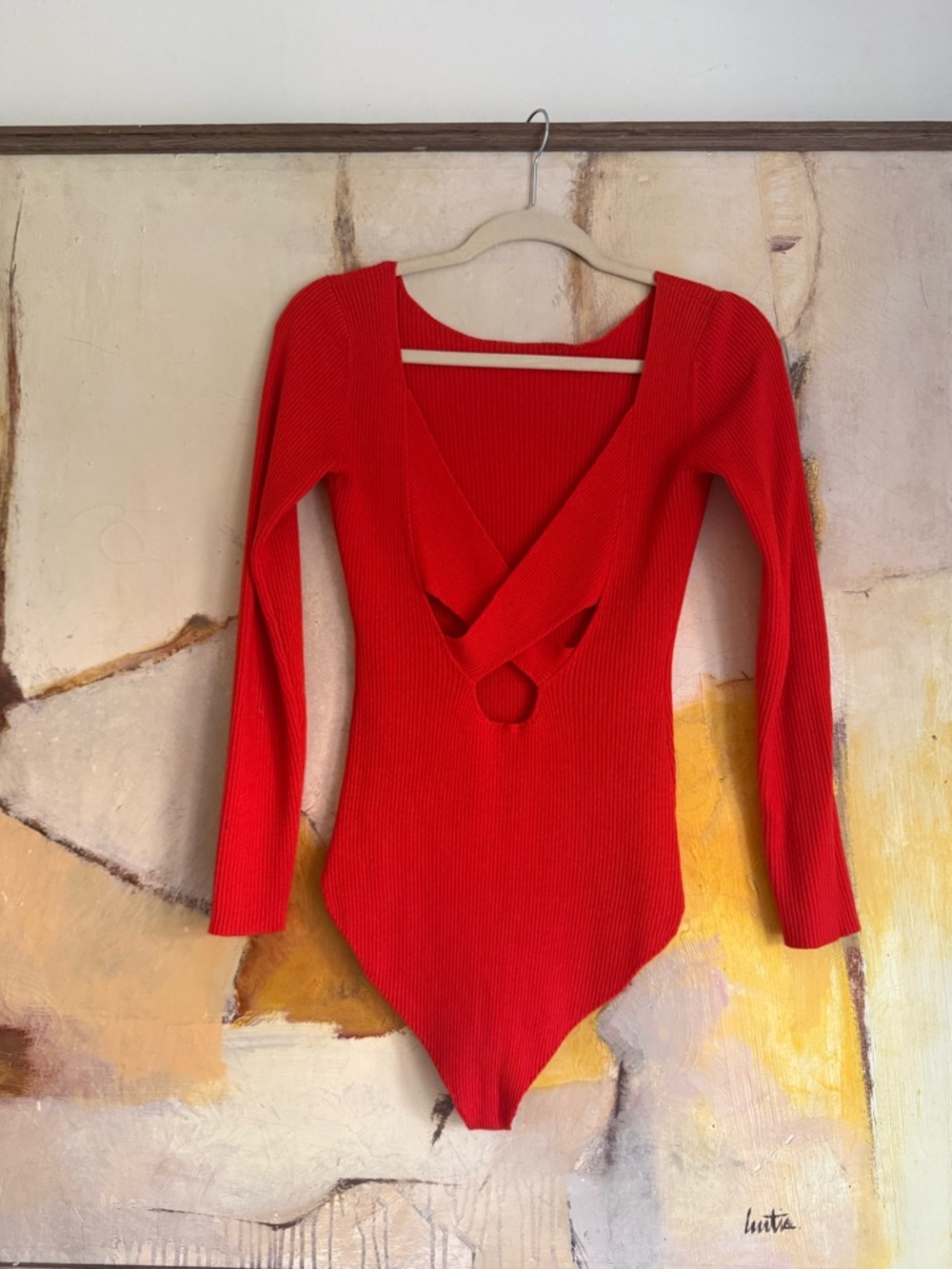 Sezane Lena bodysuit coral - Picture 3 of 4